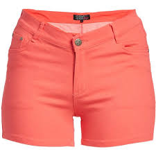 1826 Jeans Coral Twill Shorts 15 Liked On Polyvore