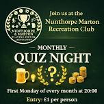 Nunthorpe Marton Recreation Club Quiz night