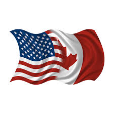 The first canadian flag was that then used as the flag of the governor general of canada, a union flag with a shield in the centre bearing the quartered arms of ontario, quebec, nova scotia and new brunswick, surrounded by a wreath of maple leaves. American Canada Waving Flag Decal Usa Canadian Vinyl Sticker Rh Rotten Remains