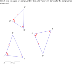 Triangles are congruent if two pairs of corresponding angles and a pair of opposite sides are equal in both triangles. Ixl Asa And Aas Theorems Geometry Practice