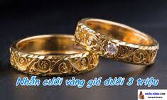 Xem Nhẫn Cưới Vang 18k Gia Dưới 3 Triệu Vang 24k Vang Trắng Tay Ta đẹp 2019 Nhẫn Nam Nhẫn Cưới Vang Trắng