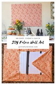 Look at these excellent samples of of diy fabric wall art ideas. Diy Fabric Wall Art Girl Refurbished