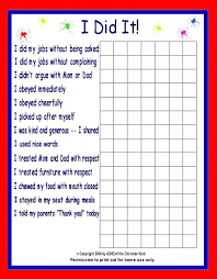 At Home Behavior Chart Kids Reward Charts For Good