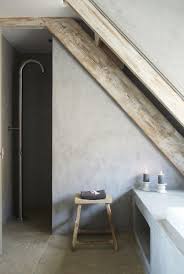 Concrete And Timber Beam Bathroom Rustikale Bader Rustikale Badezimmer Designs Bad Inspiration