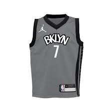 Covered in a blue and white gradient, red lettering throughout and red piping, it's the most colorful. Kevin Durant Brooklyn Nets 2021 Statement Edition Boys Nba Jersey
