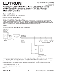 Lutron wiring diagram wiring diagrams database hz 9588 dimmer 4 way switch wiring diagram a set of wiring diagrams may be required by the electrical inspection authority to assume membership. Vacancy Solution With Lutron Wired Occupancy Sensors Pp