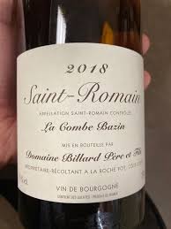Je dirai que je suis tombé (1998) with romain bouteille as actor. 2018 Domaine Billard Pere Et Fils Saint Romain La Combe Bazin France Burgundy Cote De Beaune Saint Romain Cellartracker