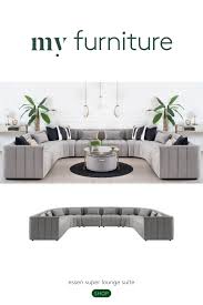 Essen Super Lounge Suite Dove Grey Lounge Suites Lounge Furniture