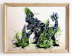 Monster Hunter World Poster Brachydios Choleric Art - Etsy
