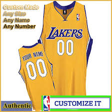 Nba fans can find a great assortment of cheap lakers clothing that will add some oomph to your gameday wear without hitting your wallet too hard! Los Angeles Lakers Custom Authentic Style Home Jersey Gold