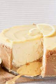 Baked Lemon Cheesecake Recipe No Bake Lemon Cheesecake Baking Lemon Desserts