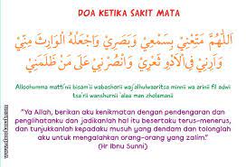 Doa Sakit Mata Bengkak