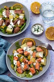 Salade De Pommes De Terre Avocat Et Saumon Amandine Cooking Salade Pomme De Terre Salade Pomme Salade Saumon