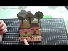 How to make a big cardboard house for kids. Very Cute House Card Video Step Card Also Posted On Youtube Is The How To Video To Make This Card Step Cards Center Step Cards Cards Handmade