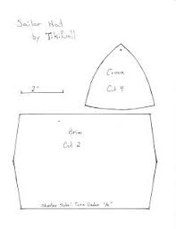 Tikidoll Dance Sailor Hat Pattern And Instructions Hat Patterns To Sew Sailor Hat Hat Pattern