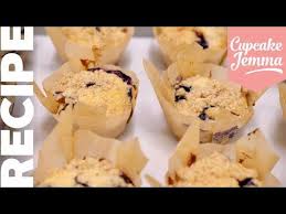 Quick Easy Blueberry Muffins With Crunchy Streusel Topping Cupcake Jemma Youtube Cupcake Jemma Blue Berry Muffins Easy Blueberry Muffins