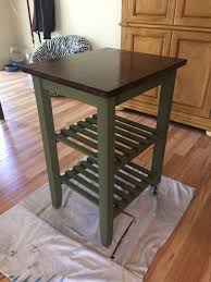 Ikea Kitchen Cart Makeover Annie Sloan Chalk Paint And Minwax Polyshades In Espresso Furniture Ikea Kitchen Cart Decor