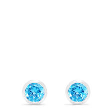 14k gold blue topaz briolette drop earrings sale $200.00. Effy Ocean Bleu 14k White Gold Blue Topaz Stud Earrings 1 10 Tcw Effyjewelry Com