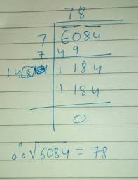 How To Take Out The Square Root Of 6084 - Brainly.in