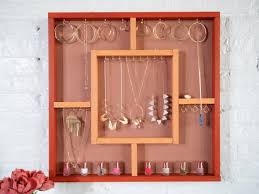 I came up with an easy, elegant, inexpensive diy solution that this was really easy to make. How To Build A Wall Hanging Jewelry Rack Diy