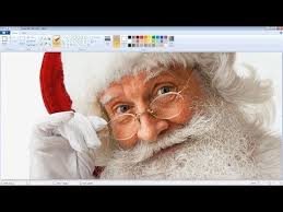 A Way Too Realistic Santa Clause Drawn In Ms Paint In 2020 Painting Tutorial Art Microsoft Paint