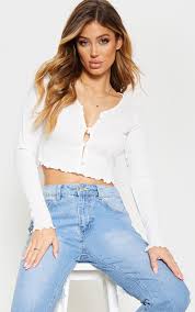 Get the best deals on long sleeve striped crop top and save up to 70% off at poshmark now! Cream Rib Button Front Long Sleeve Crop Top Long Sleeve Crop Top Tie Up Heels Crop Tops
