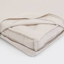 Zip Off Cover For Mattresses And Cushions 3 Side Zipper All Natural Linen Wool Cotton Fabrics Any Size On Request In 2020 Kids Mattress Wool Mattress Natural Linen