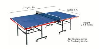 But they are also the most expensive. Ping Pong Table Size John Sport Map