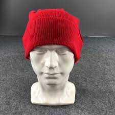Vintage Dip Drops Stripe Beanie Snow Hat Snow Cap -D1198