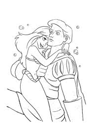 Ausmalbild Arielle Und Prinz Eric Kostenlos Ausdrucken