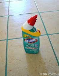 Bleach The Grout In Your Bathroom Kitchen And All Other Tile With A Clinging Gel Cleaning Recipes Cleaning Cleaning Hacks