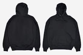 Realistic Blank Black Hoodie Mockup Hoodie Mockup Hoodie Template Black Hoodie Template