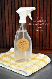 Diy Bandits Oil Disinfecting Kitchen Spray Live Simply Recipe Kitchen Spray Counter Cleaner Diy Cleaning Products