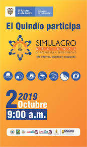 Por zepeda educación | sep 19, 2019 | academicos | 0 comentarios. Este 2 De Octubre Todos A Participar Del Simulacro Nacional De Respuesta A Emergencias Gobernacion Del Quindio