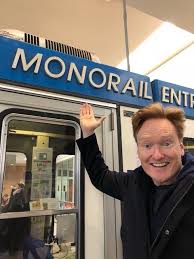 After writing for saturday night live and the simpsons, o'brien went on to host his own show, late night with conan o'brien for 16 years. Conan O Brien On Twitter In Seattle For Christmas And There S Only One Way To Travel Monorail Simpsons Hoju