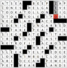 Each category has a different grid size. Rex Parker Does The Nyt Crossword Puzzle Scoffing Remark To Ignoramus Tue 3 12 19 Modern Acronym For Seize The Day Creator Of Logical Razor Bird In Flycatcher Family Old Turkish Title