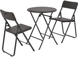 Small Bistro Set Table 2 Chairs Rattan Look Outdoor Patio Garden H4home Furnitures Patio Furnishings Bistro Set Outdoor Patio Decor