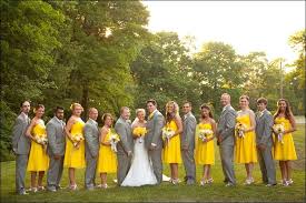 Pin By Brittany Noel On My Fairy Tale Wedding Superhero Wedding Yellow Grey Weddings Yellow Bridesmaids