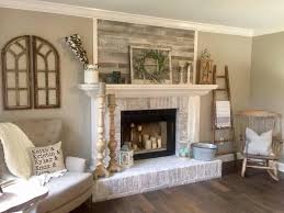 Want A Wood Decorative Wall Above My Fireplace Living Room Decor Fireplace Farmhouse Fireplace Decor Living Room With Fireplace