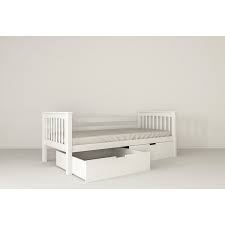 Bett 90 x 200 belle weiß. Furnneo Kinderbett Mit Schubladenbett Weiss Jugendbett Juniorbet 90x200 Polinikids