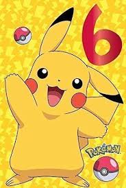 Pokemon 6 Anni Compleanno Biglietti Di Auguri Biglietti Di Auguri Pokemon Pikachu