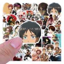 Berbicara mengenai retro, kita pastinya akan . 100 Buah Stiker Anime Attack On Titan Stiker Oren Mikasa Levi Untuk Laptop Skateboard Motor Klasik Jepang Decal Anime Stiker Aliexpress