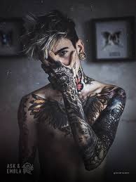 Inkstaboy Stealing Hearts In His Qodea Plugs Take 15 Off When You Join Our Mailing Character Inspiration Male Character Inspiration Motorcycle Paint Jobs