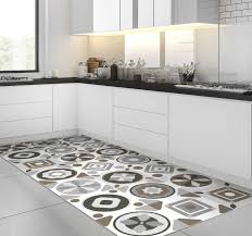 amazing tile vinyl kitchen mat