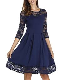 Akivide Women S Sleeveless 3 4 Sleeve Cocktail Lace Wedding Guest Dresses More Information Can Be Lo Wedding Guest Dress Guest Dresses Blue Wedding Dresses