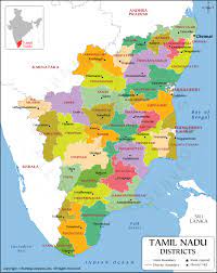 Tamil Nadu In Map Tamil Nadu District Map, Tamil Nadu Political Map