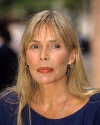 Joni at the opening of 'Diary of a Decade,' her first European exhibition  of paintings, at the Rotunda Gallery in London