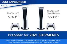 The ps5™ console unleashes new gaming possibilities that you never anticipated. Eb Games Australia On Twitter Playstation 5 2021 Consoles Are Now Available To Preorder Instore And Online Preorder 2021 Playstation 5 Here Https T Co Dcssuudfqo Preorder 2021 Playstation 5 Digital Edition Here Https T Co 7bgumc1j8v Https T