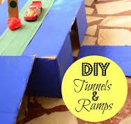 Practical Mom: DIY Tunnel & Ramps for Toy Cars