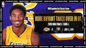 The lakers got their starters back against the pacers, and coincidentally looked pretty good for most of their penultimate game of the season. Nbatogetherlive Kobe Bryant Takes Over In Ot Vs The Indiana Pacers 2000 Finals Game 4 Nba Com India The Official Site Of The Nba
